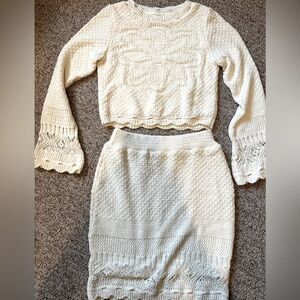 Anthropologie knit set